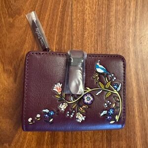 Vera Bradley Mulled Wine Carryall RFID Small Wallet